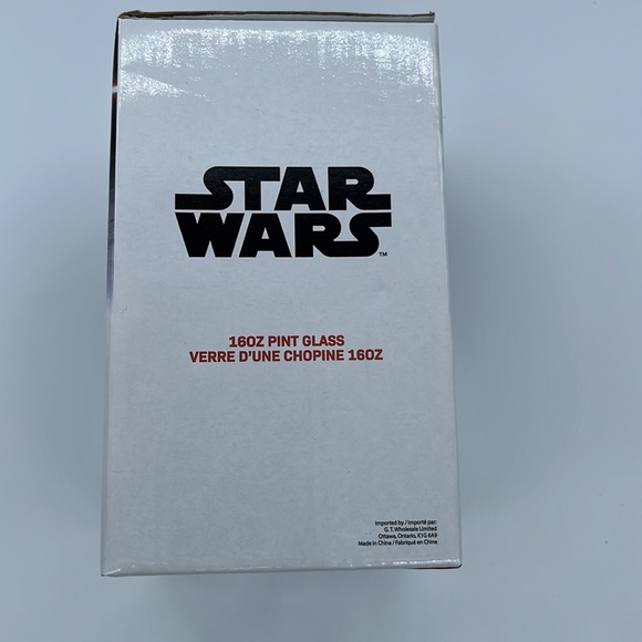 Star Wars glass pints. New. Set of 4. Luke Skywalker, Leia, Chewbacca, Han Solo - Picture 6 of 8